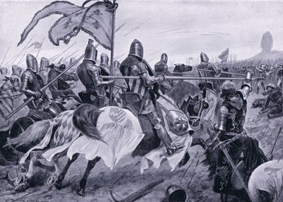 La Batalla de Crécy, 1346 d.C. de Richard Caton Woodville junior